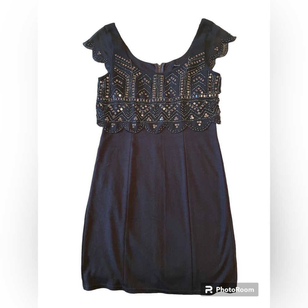 American Eagle Grey Sequin Bodycon Dress